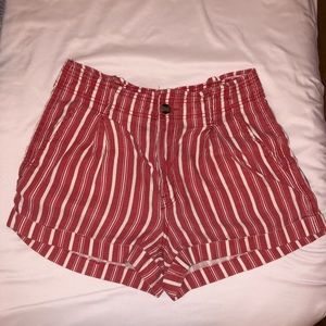 american eagle striped shorts size M